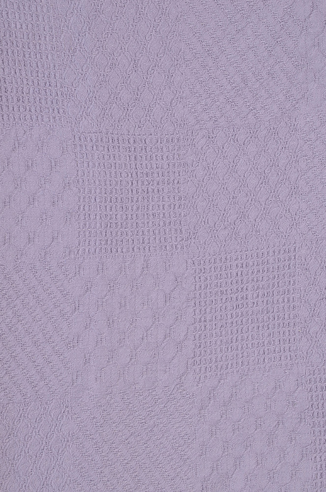 Lilac Textured Blocks Tapestry Throw | Close Up 1