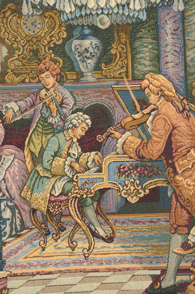 Concerto Grande Italian Tapestry Wall Hanging | Close Up 2