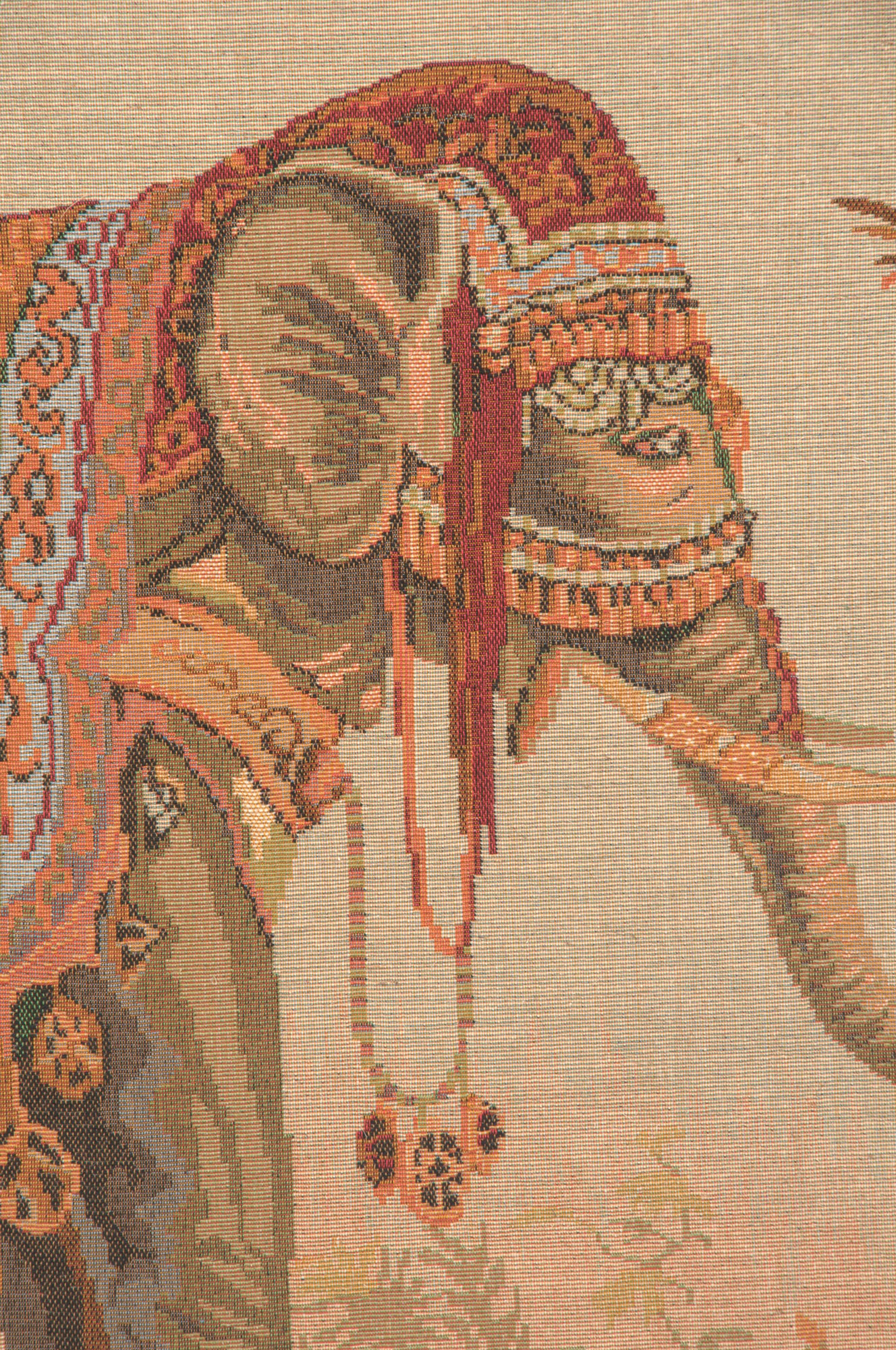 Royal Elephant Large French Tapestry | Close Up 1
