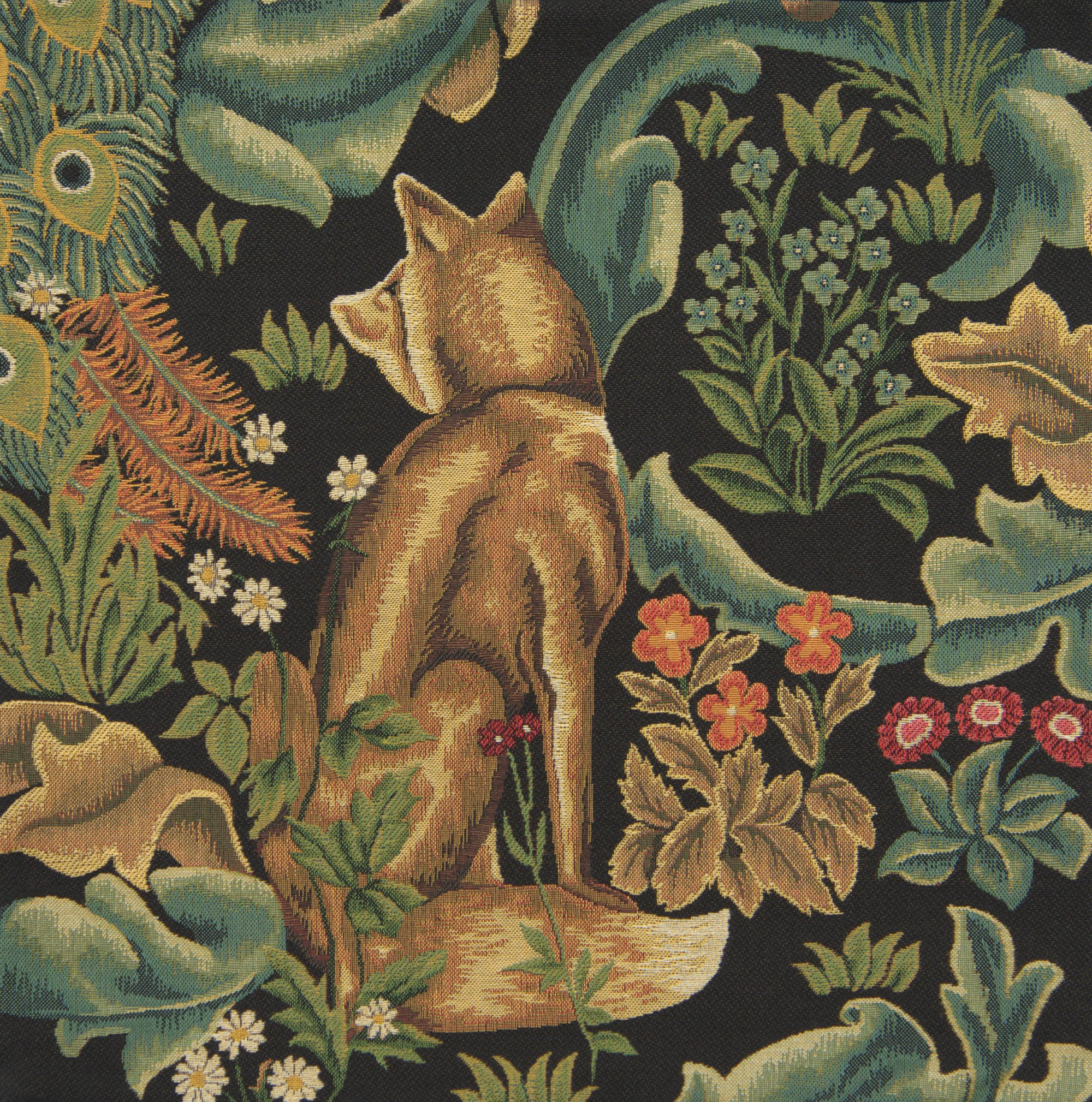 Wolf by William Morris European Cushion Cover | Close Up 1