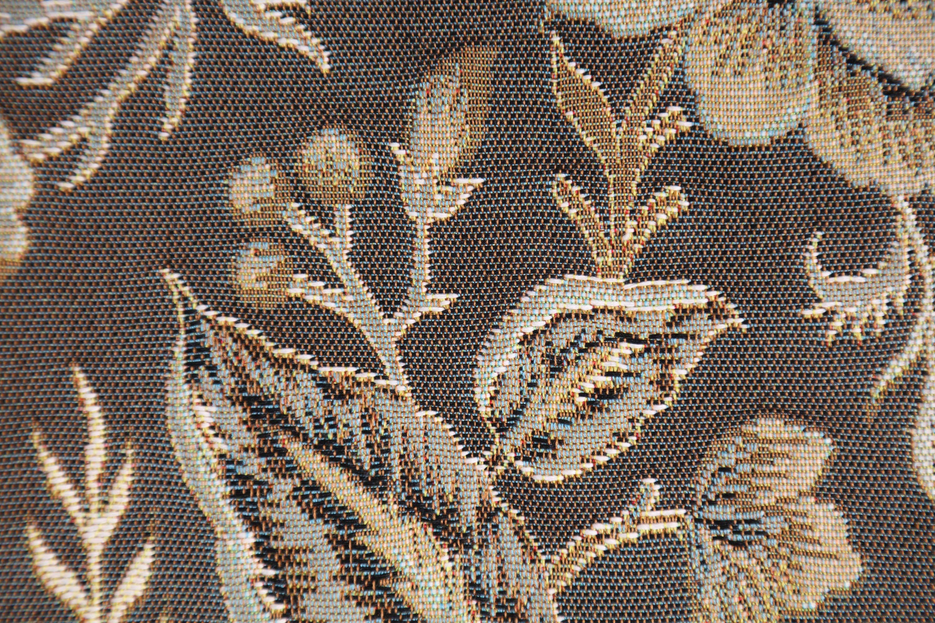 Peony Grey A French Tapestry Cushion | Close Up 4