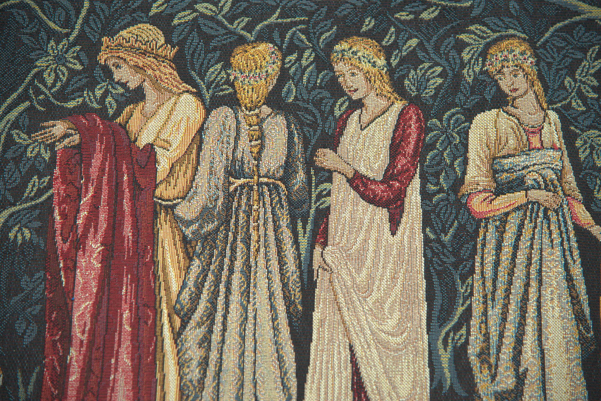 The Departure Of The Knights French Tapestry Charlotte Home