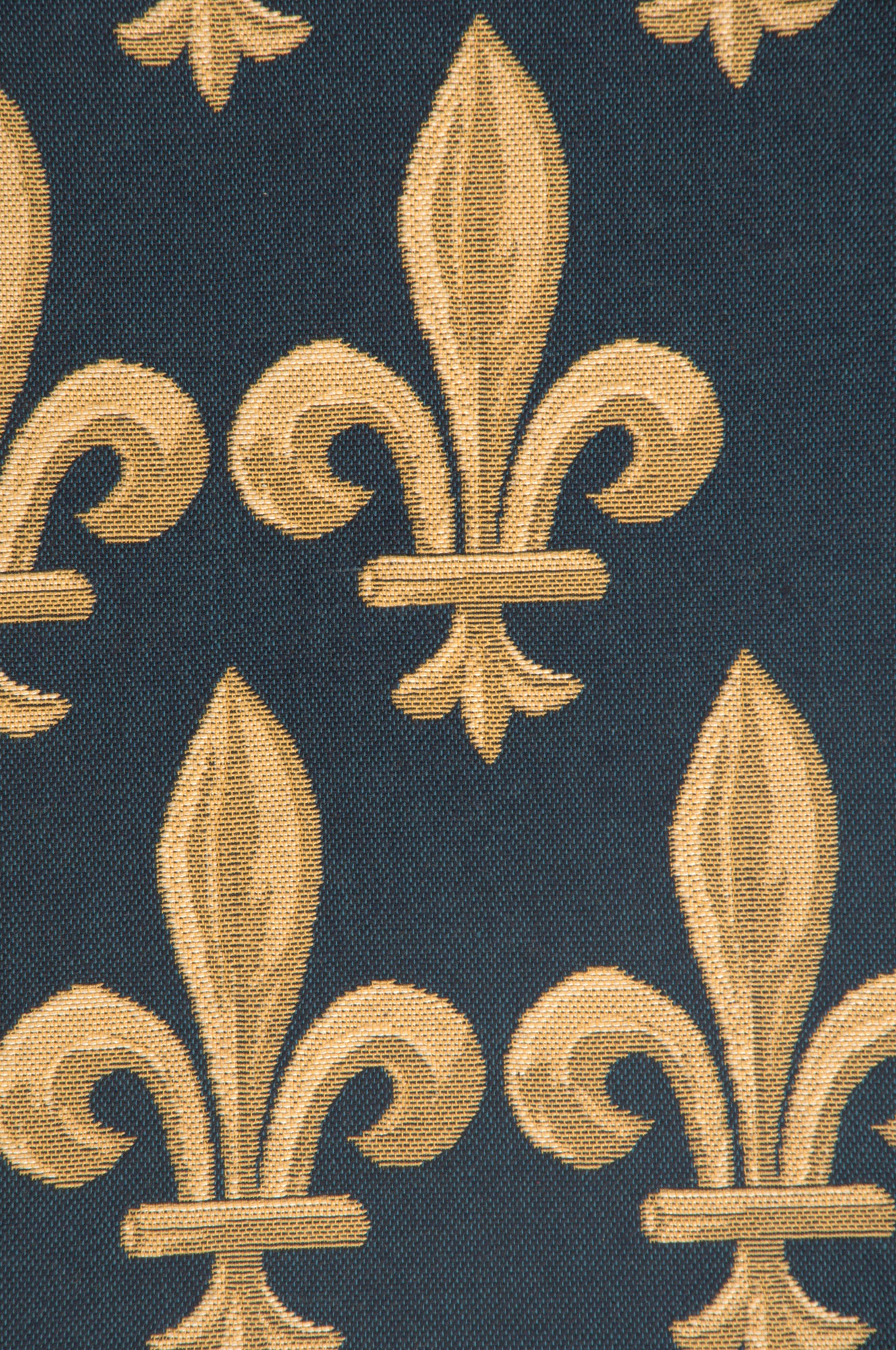 Fleur De Lys With Loops European Tapestry | Close Up 2