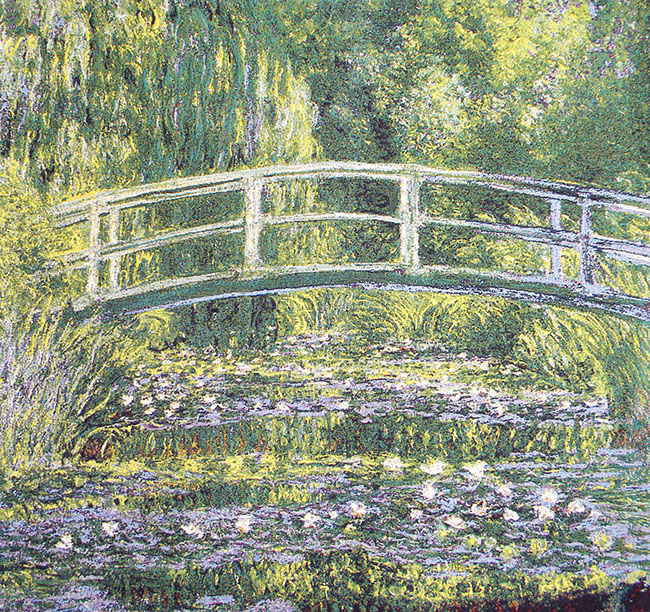 Bridge At Giverny by Monet European Tapestry | Close Up 1