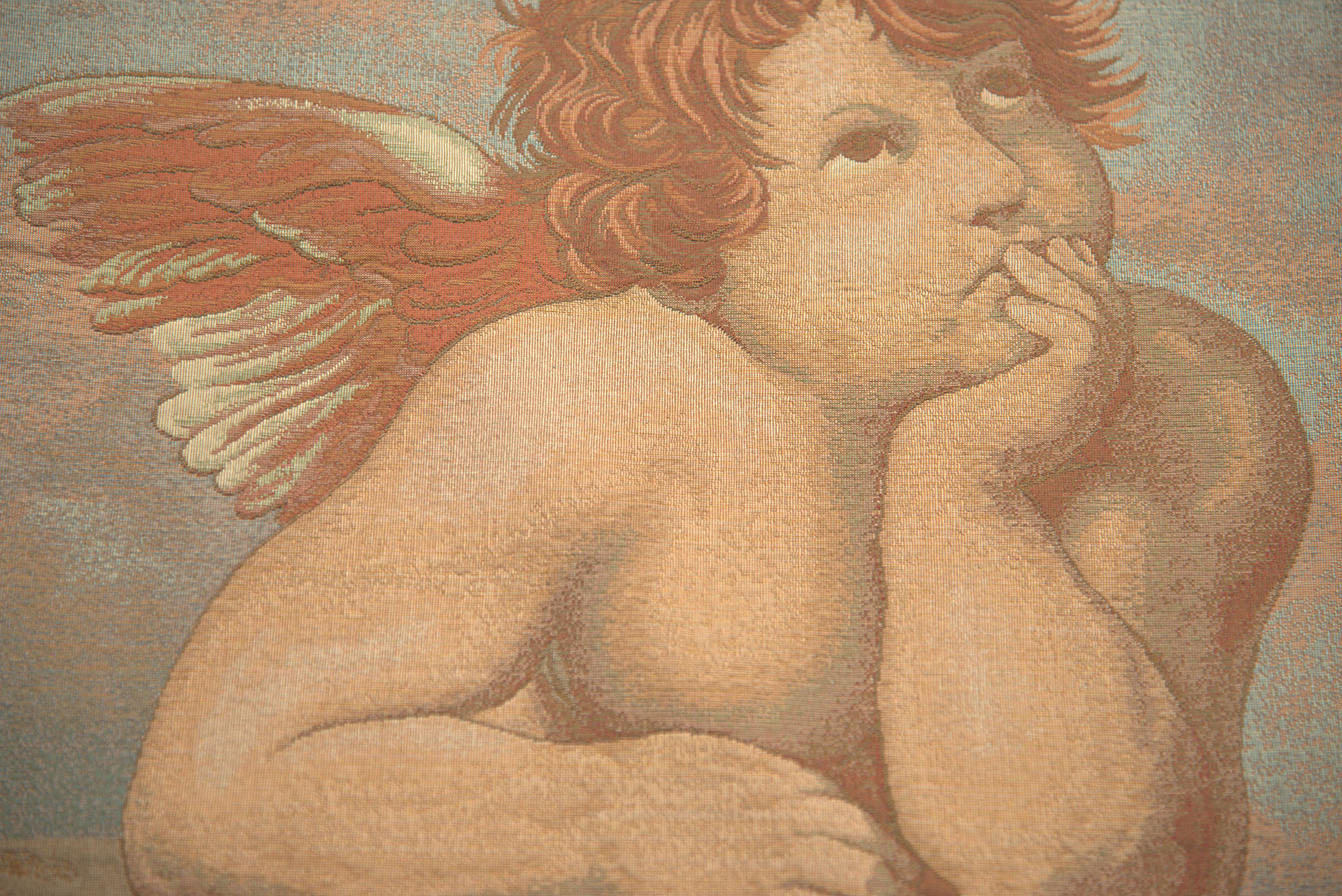 Raphael's Angels Italian Tapestry Wall Hanging | Close Up 1