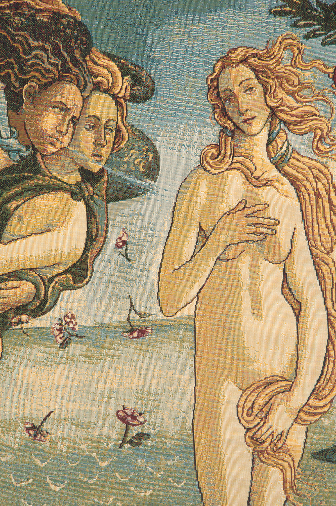 Nascita di Venere by Sandro Botticelli Italian Tapestry Wall Hanging | Close Up 2