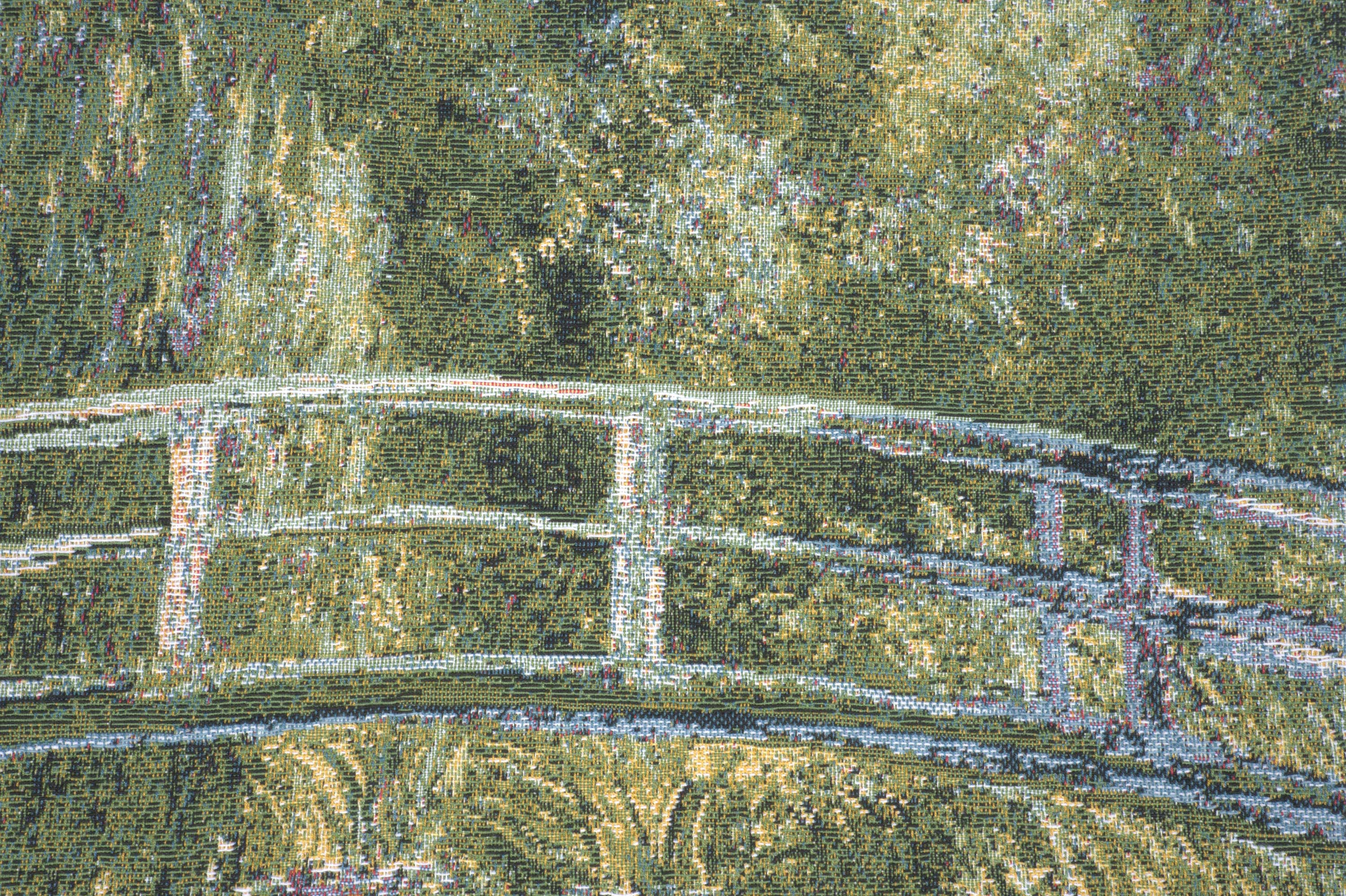 Monet's Bridge at Giverny I European Cushion Cover | Close Up 3