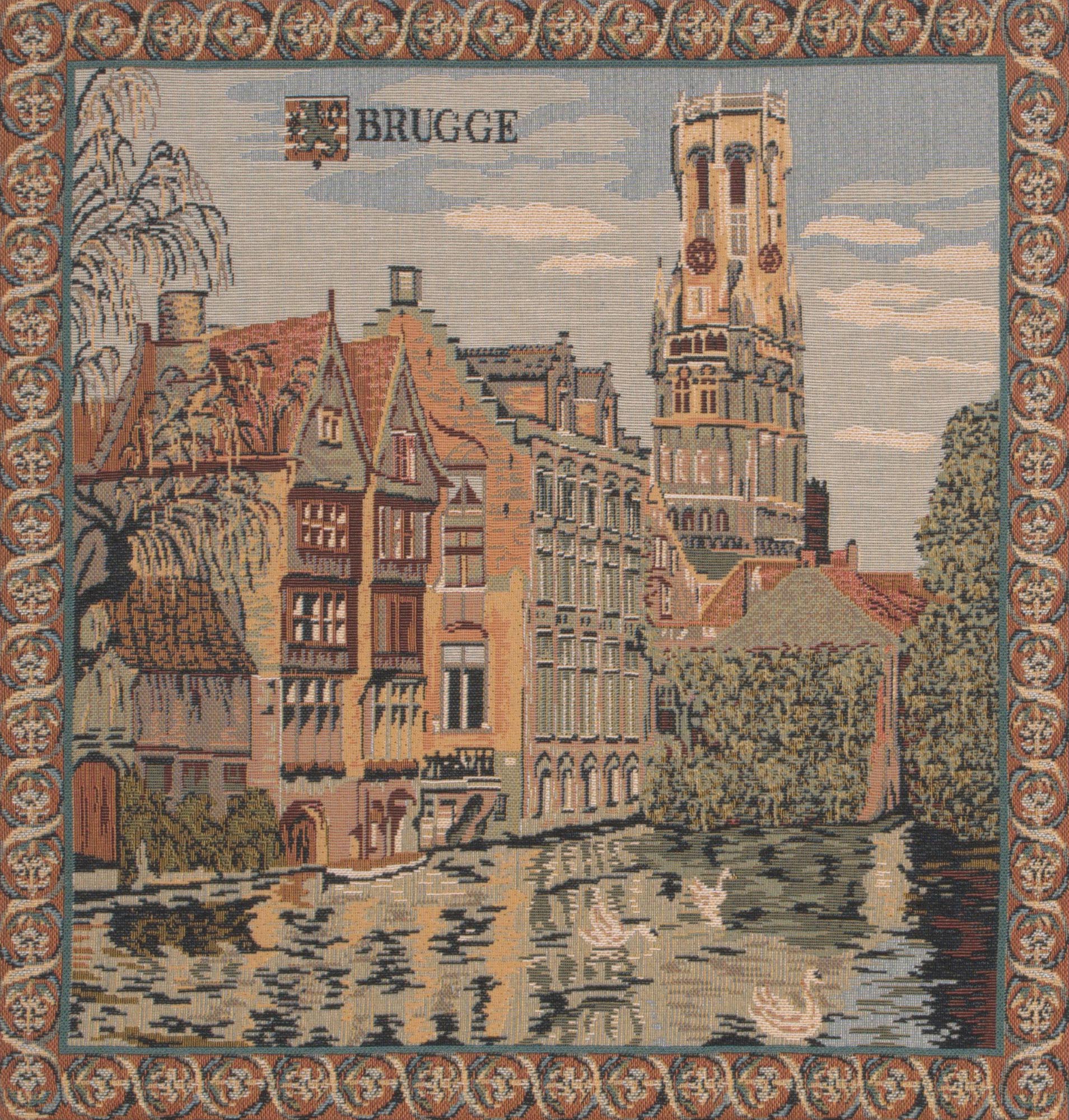 The Canals of Bruges European Cushion Cover | Close Up 1