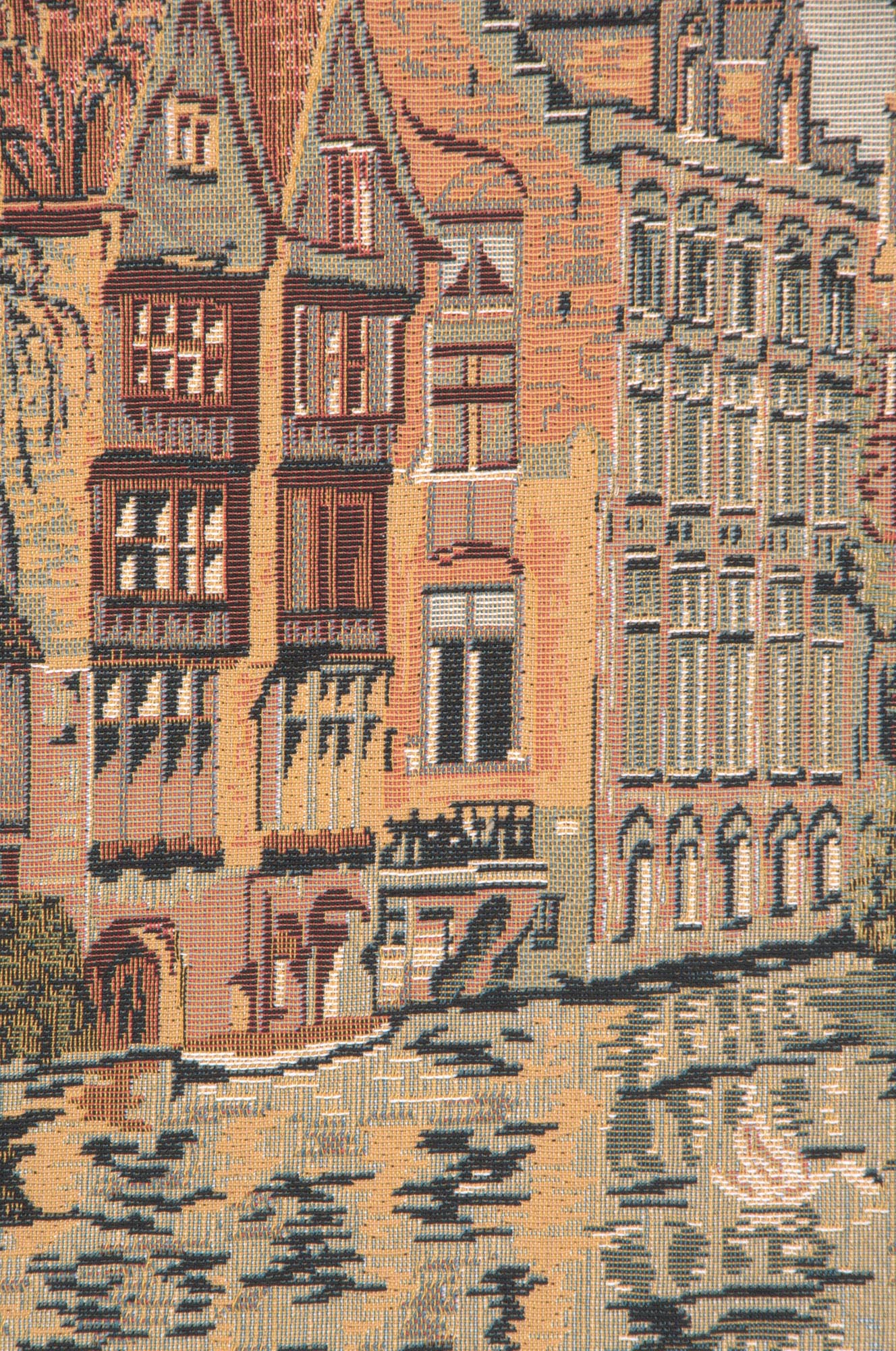 The Canals of Bruges European Cushion Cover | Close Up 2