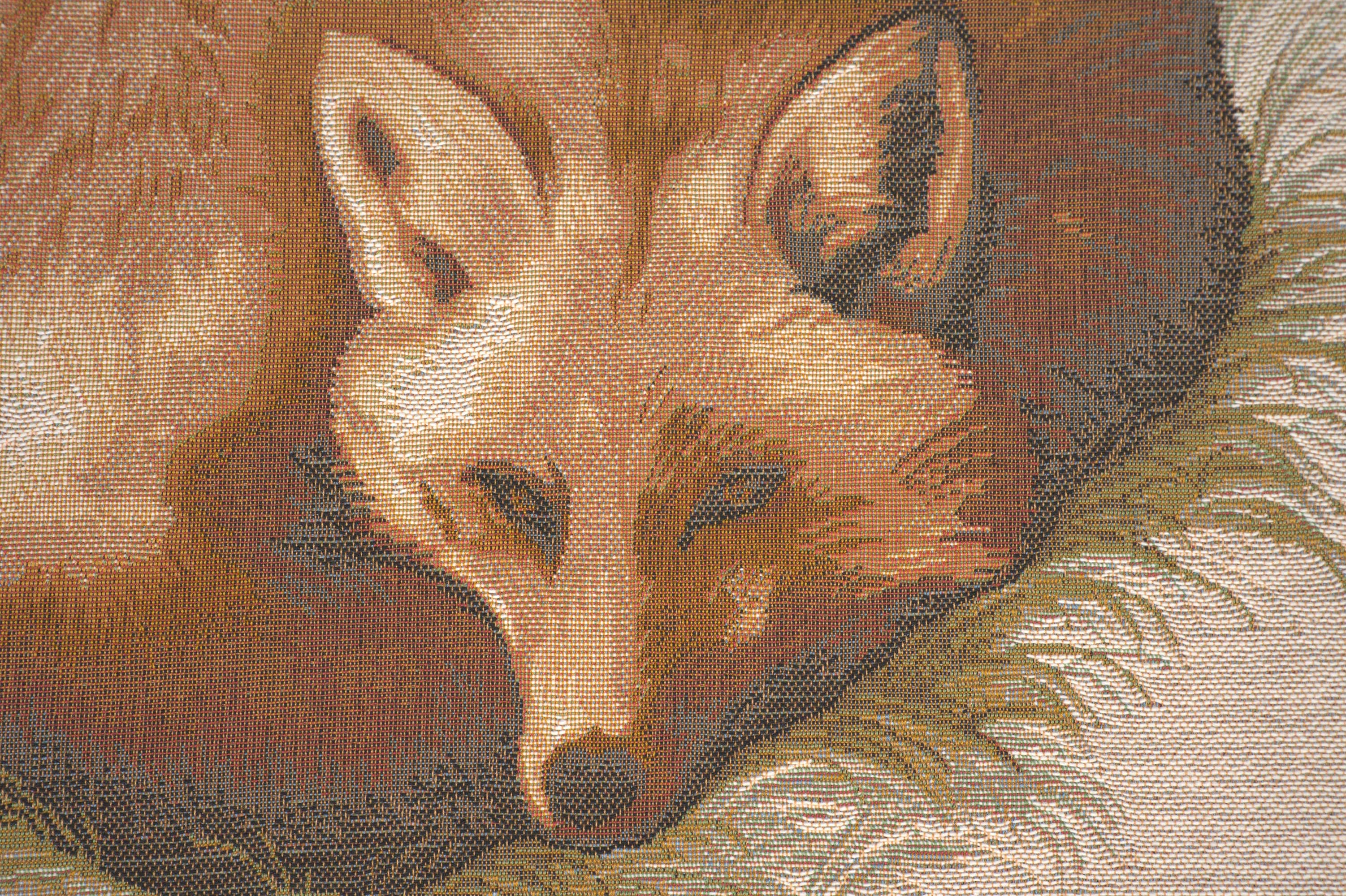 Fox  French Tapestry Cushion | Close Up 2