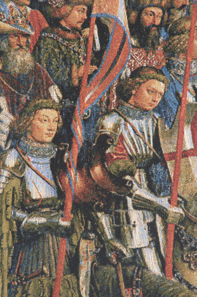 Knights of Christ I European Tapestry | Close Up 1