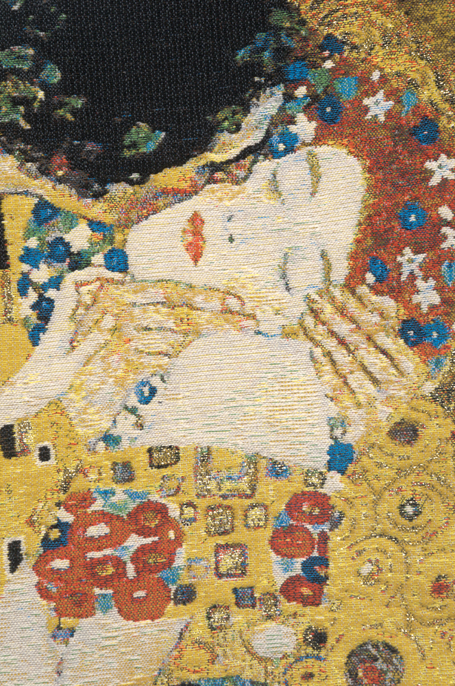 Kiss II Belgian Tapestry Cushion | Close Up 2
