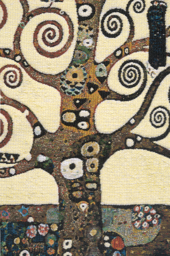 Lebensbaum Tree Belgian Tapestry Cushion | Close Up 2