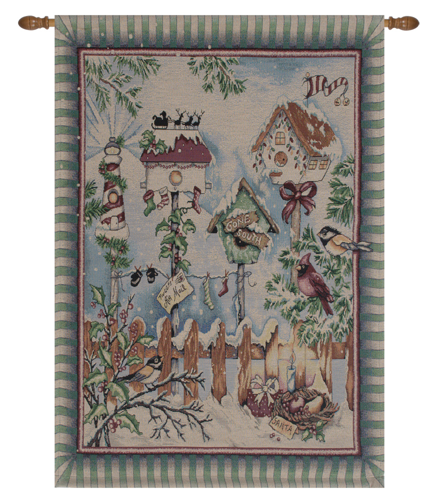 There's Snow Place Like Home Fine Art Tapestry