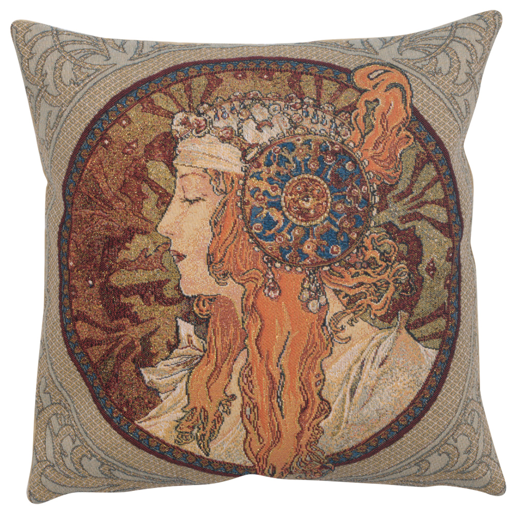 Rousse European Decorative Cushion Cover Soft Throw Pillow Case 18x18 in Cotton