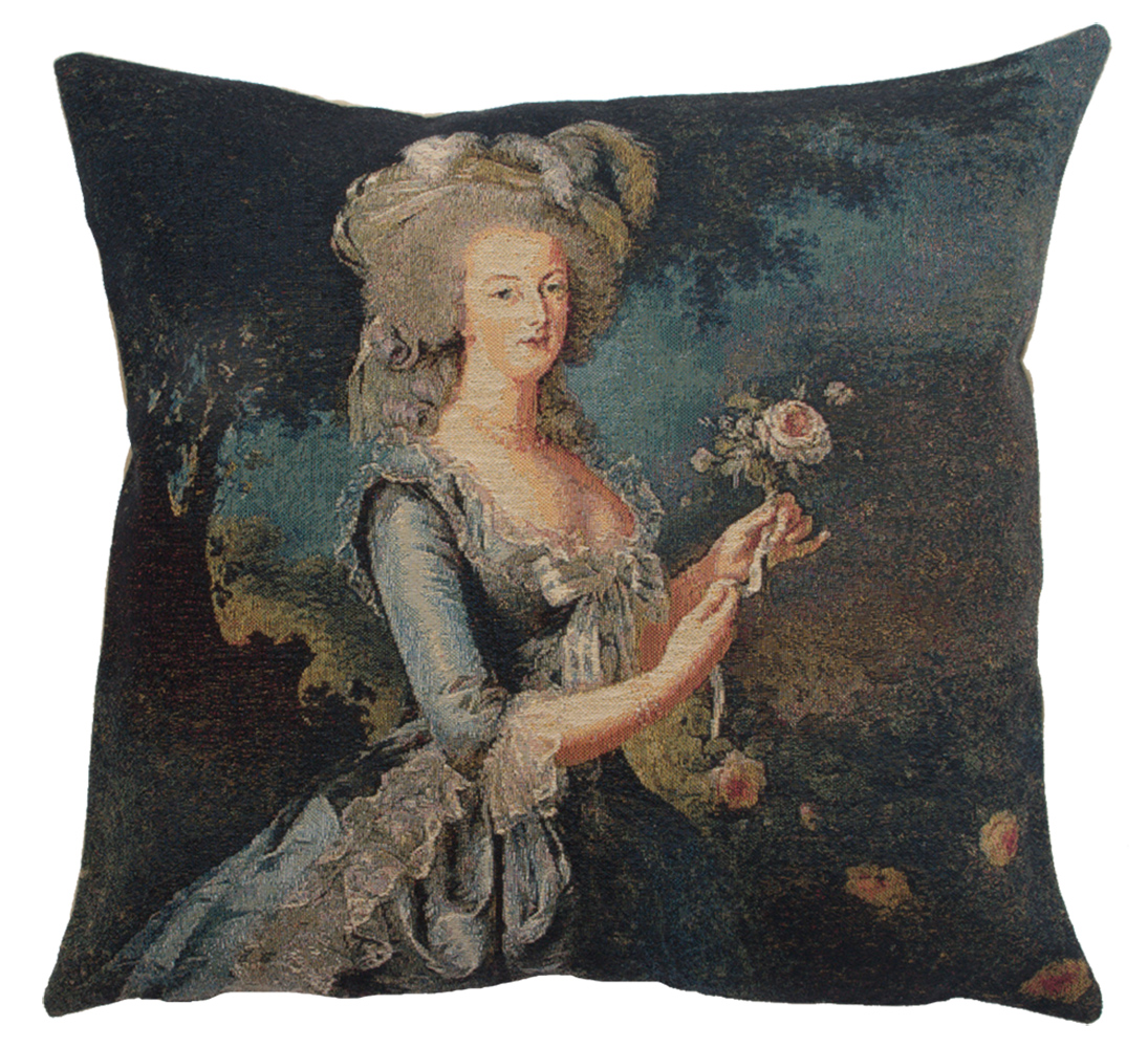 Marie Antoinette in Blue Ii European Tapestry Cushion, Pillowcase for Home Decor