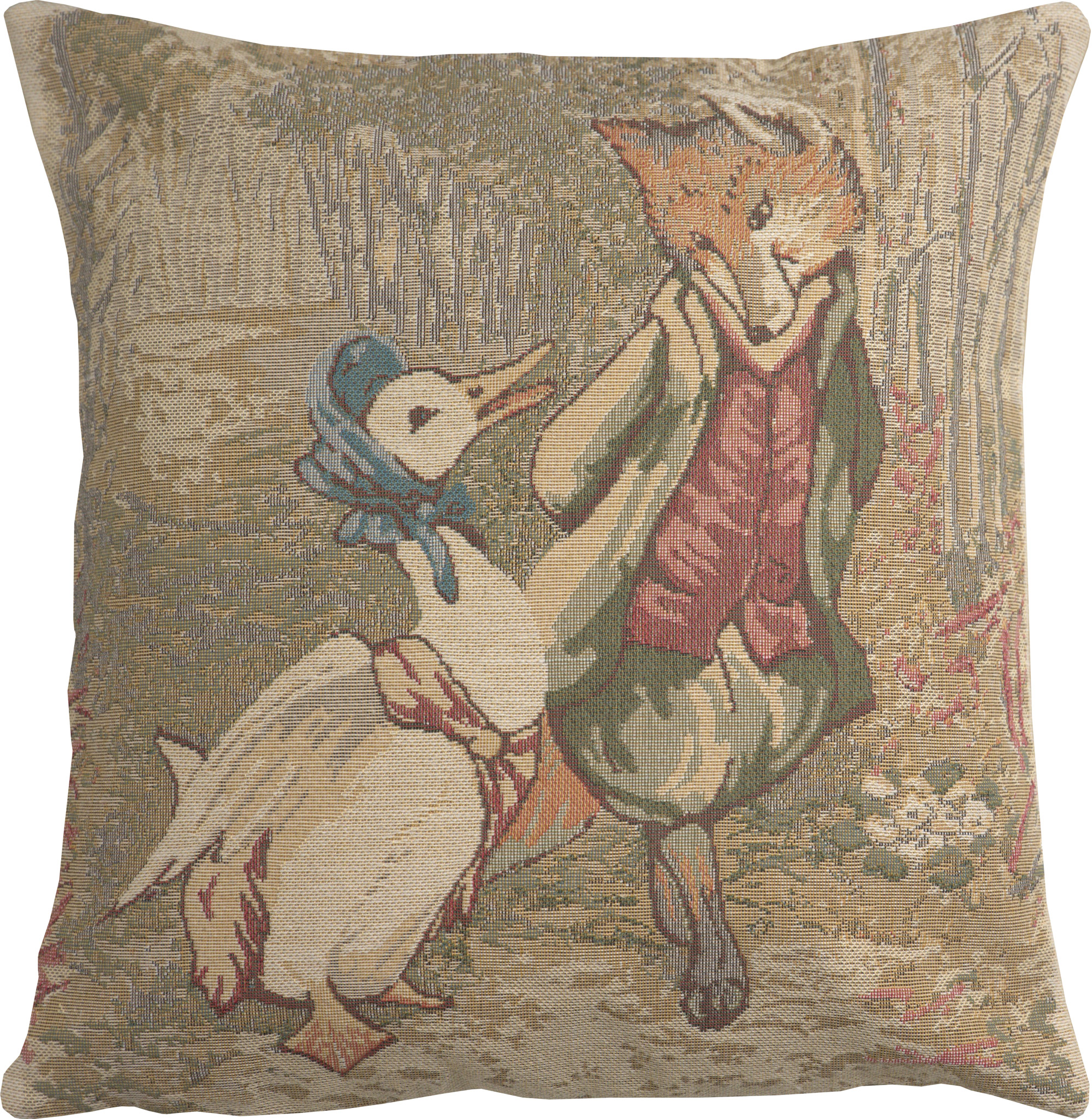 Jemina Beatrix Potter  Belgian Cushion Cover Kids Pillow Cover 14x14 in