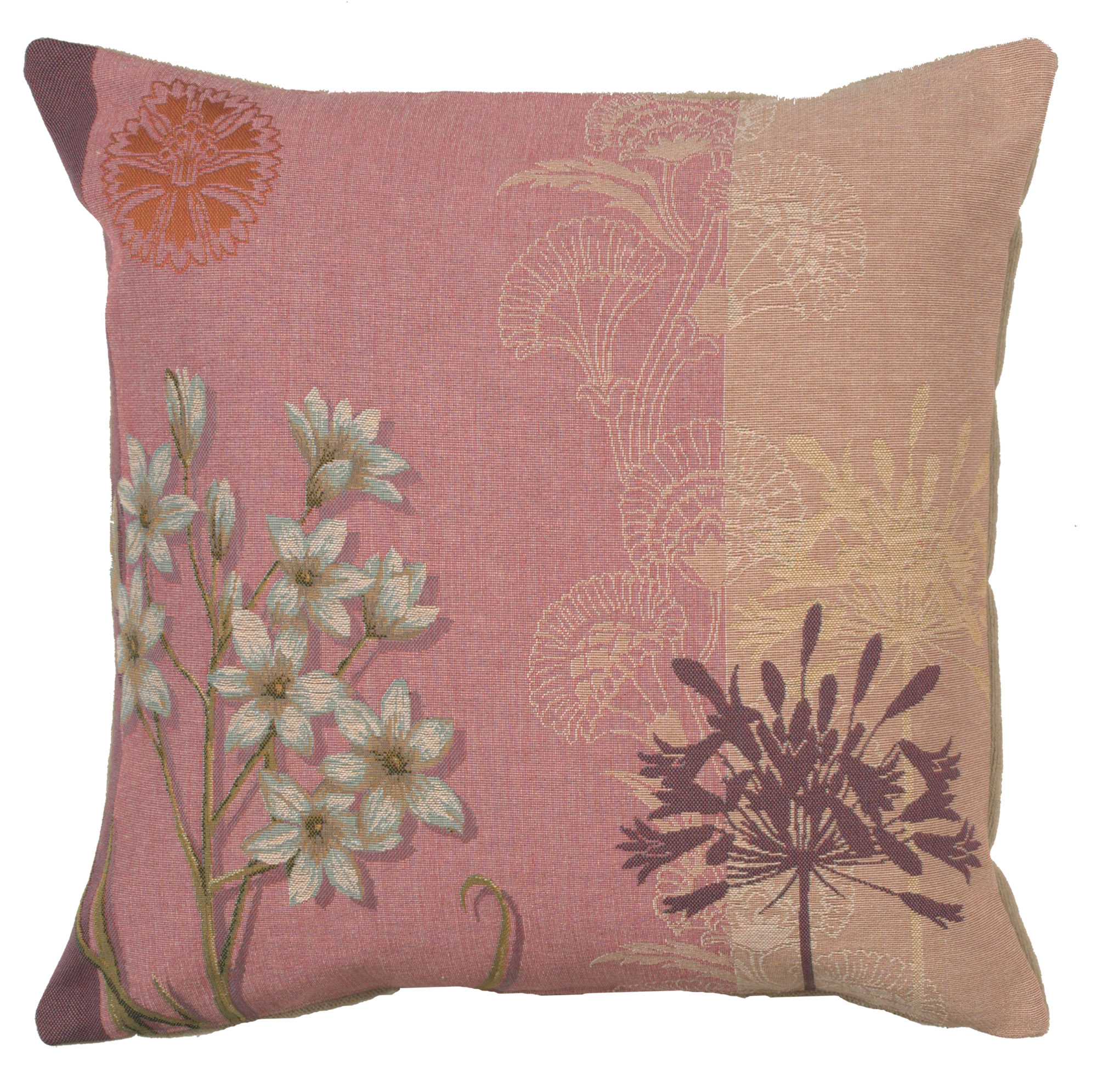Forget Me Not Floral French Decorative Tapestry Cushion