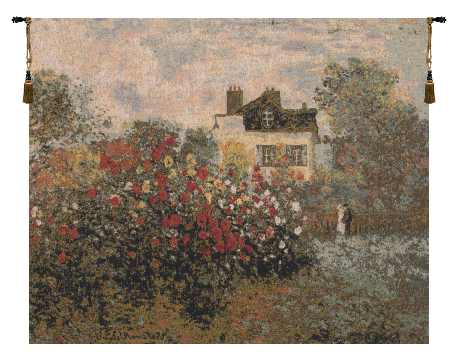 The House Of Claude Monet European Tapestry Wall Art Hanging For Home Decor New