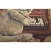 Cat With Piano European Cushion Cover | Close Up 2