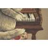 Cat With Piano European Cushion Cover | Close Up 3