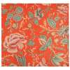 Peony Orange A French Tapestry Cushion | Close Up 1