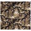 The Chinese on a Wheelbarrow Kiosk Black French Tapestry Cushion | Close Up 1