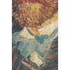 Portrait of Van Gogh Belgian Tapestry Wall Hanging | Close Up 2