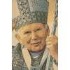 Papa Wojtyla Pope John Paul II Italian Tapestry Wall Hanging | Close Up 1
