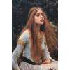 Lady of Shalott Belgian Tapestry Wall Hanging | Close Up 1