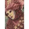 View with Masks Italian Tapestry Wall Hanging | Close Up 1