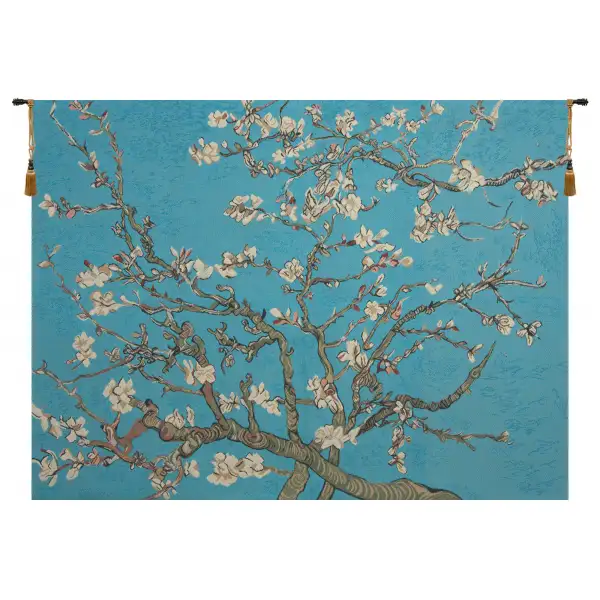 The almond blossom ii belgian tapestry - 43 in. x 33 in. cotton