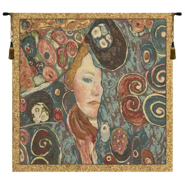 Vergini by klimt european tapestries 17 in. x 16 in. cotton/polyester//vi 