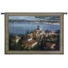 Garden on the Cote d Azure North American Made Woven Tapestry Wall Hanging