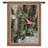 St. Moritz Cafe North American Made Woven Tapestry Wall Hanging