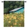 At the Sunflower Farm Countryside Woven Colorful Tapestry Wall Hanging