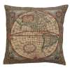 Map of the West Belgian Tapestry Decorative  Cushion Cover