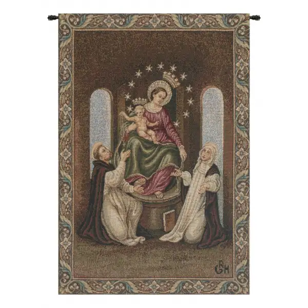 Our Lady Of Pompei European Tapestries - 13 in. x 18 in.  Cotton/Polyester/Viscose by Charlotte Home Furnishings