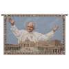 Pope John Paul Rome Italian Tapestry Wall Art Hanging Decor (New) 18x26 inch