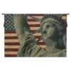 Statue of Liberty United States Flag Italian Tapestry WallArt Hanging 24x38 inch