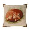 Fox French Tapestry Cushion Cover, Woven in France, Throw Pillow Cover 19x19 in