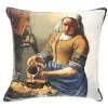 Servant Girl I Belgian Tapestry Pillow Cover Accent Cushion Jacquard Woven Art