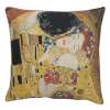 Kuss II Belgian Tapestry Throw Pillow Cover Jacquard Woven 17x17 inch