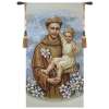 Saint Anthony Jacquard Woven Tapestry Textile Wall Hanging Art Home Decor